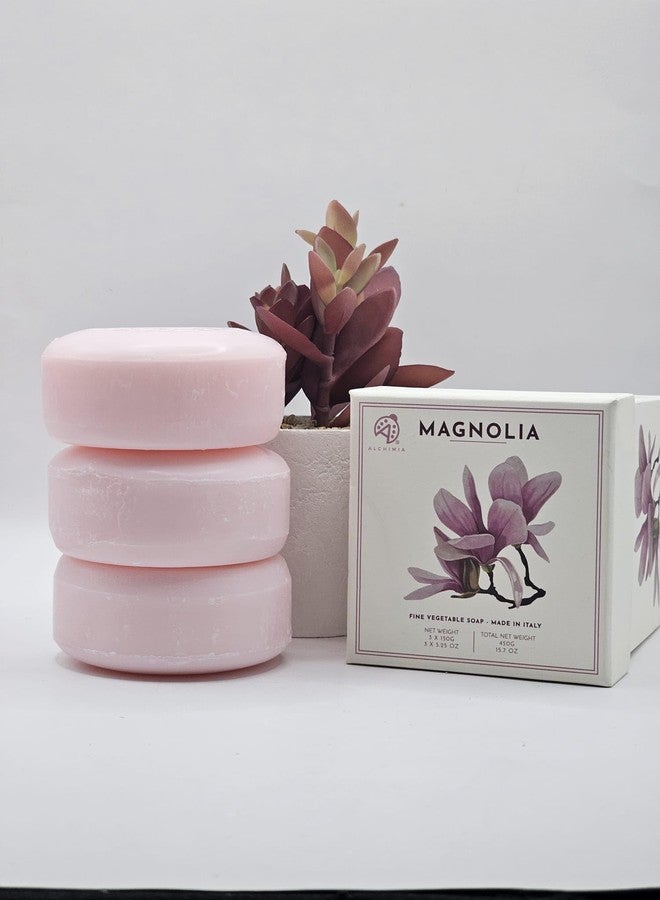 Alchimia Magnolia 1 Box of 3 Soaps 150g - Image 5